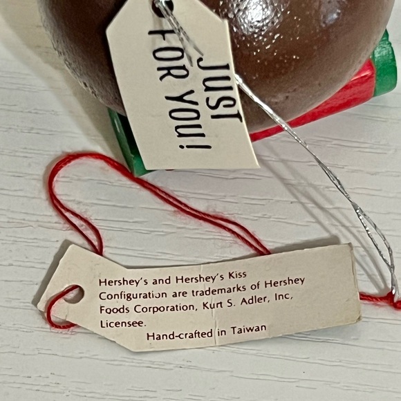 1992 Hershey’s Collector Series Kurt Adler Christmas Ornaments Chocolate Kiss - Picture 6 of 6
